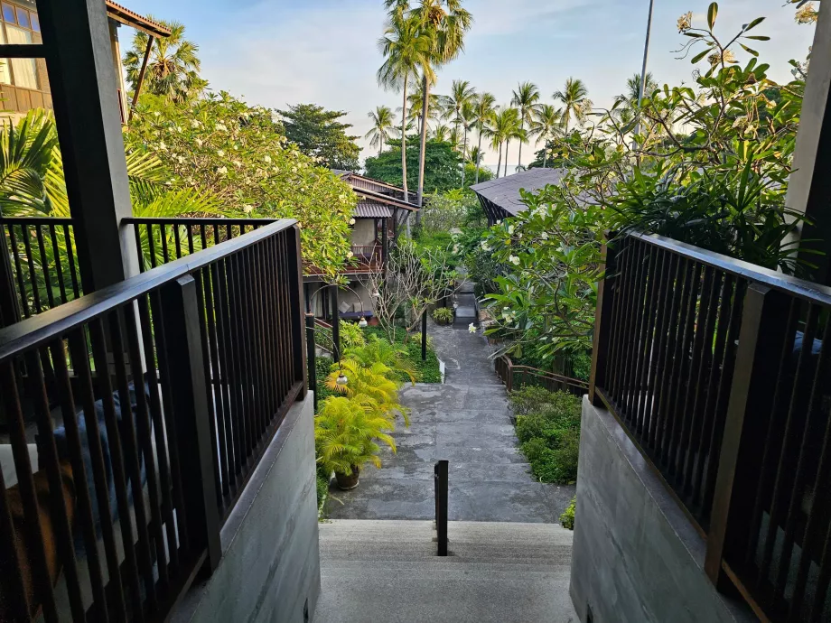 Homm Chura Samui vu de la réception