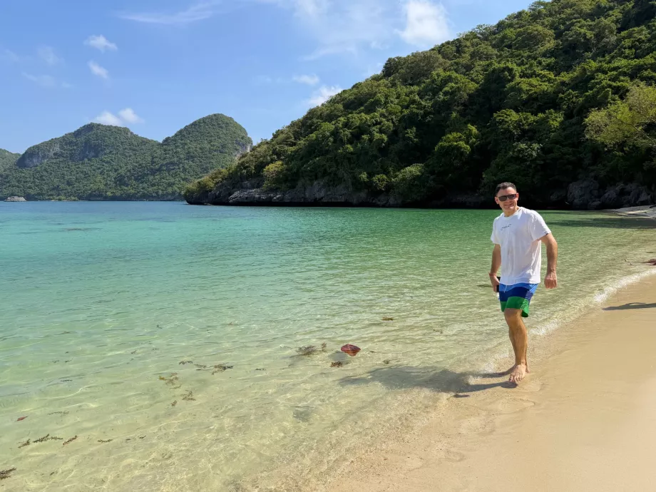 Moi sur la plage de Na Thap