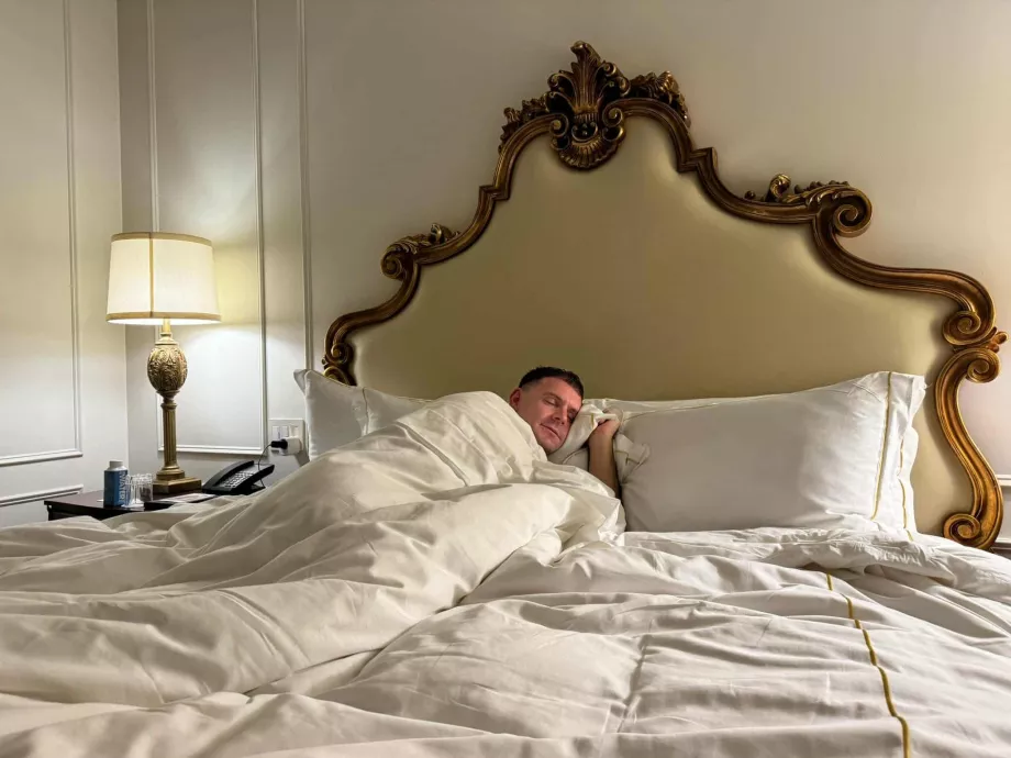 Moi à l'hôtel Plaza