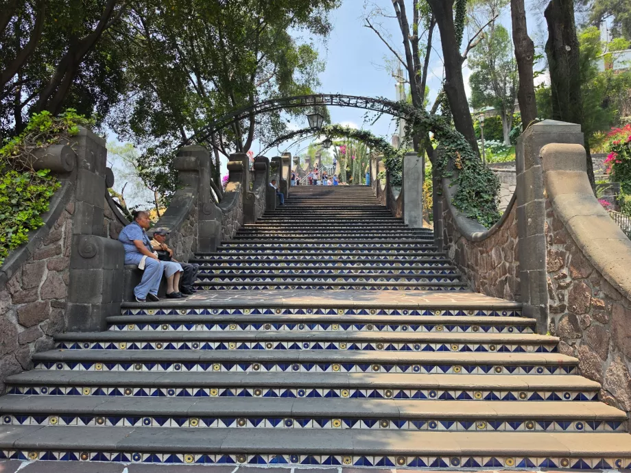 Escalier de la chapelle del Cerrito