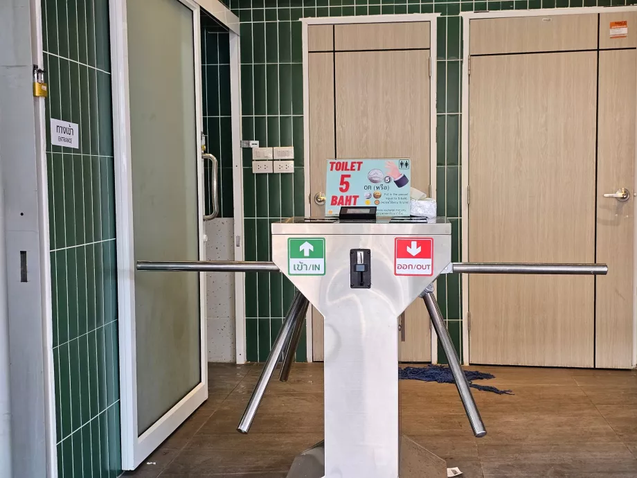 Chatuchak Market, toilettes publiques