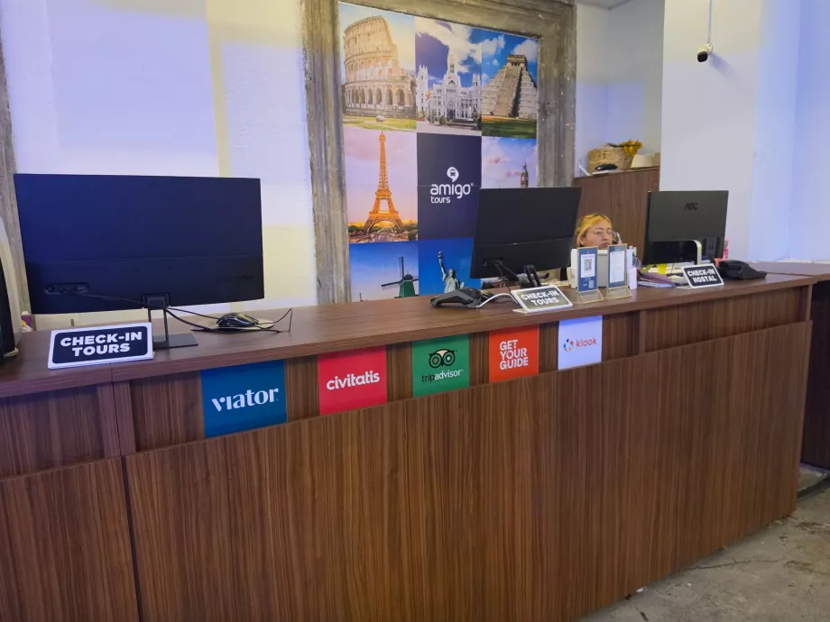 Réception de l'auberge Amigo