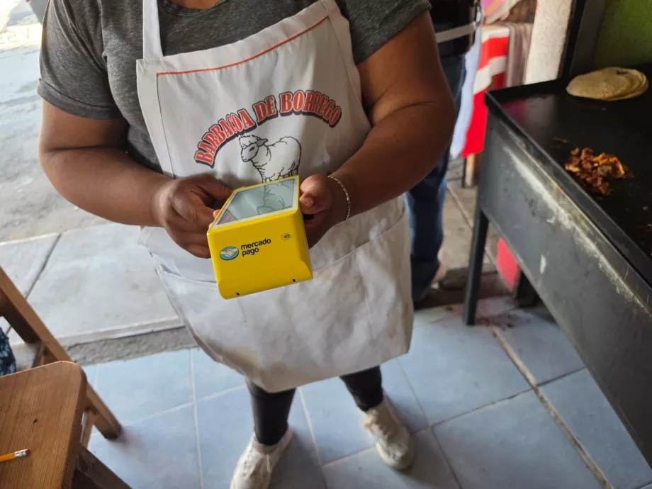 Vous pouvez payer par carte ici