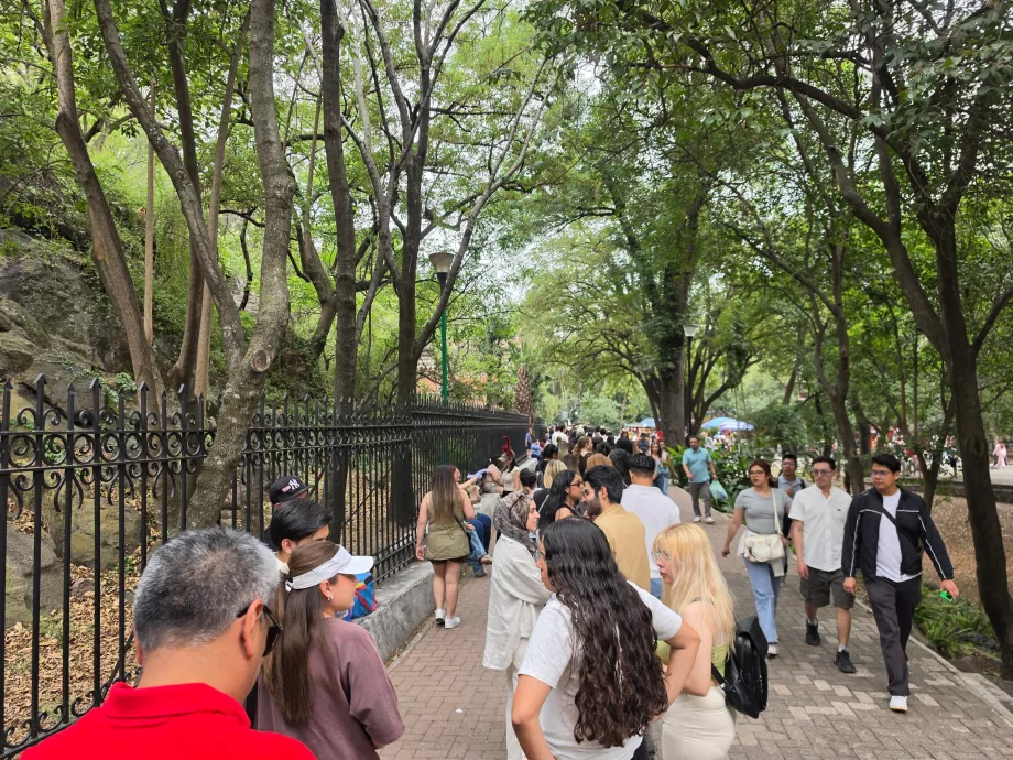 Château de Chapultepec, file d'attente pour l'entrée