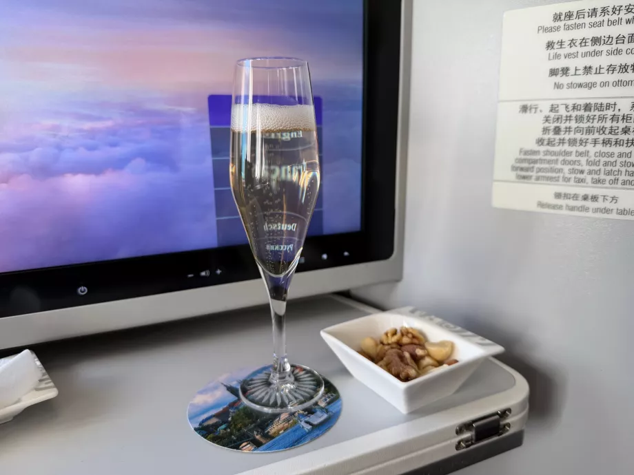 Boisson de bienvenue et noix