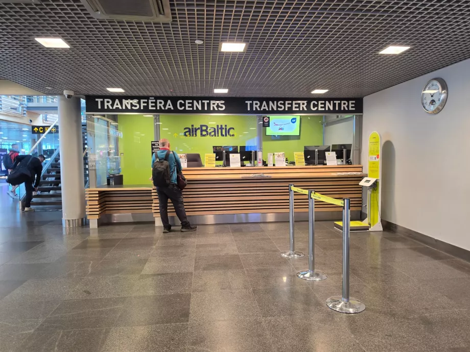 Comptoir de transfert AirBaltic