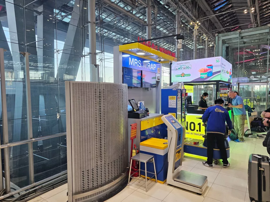 Service d'emballage des bagages