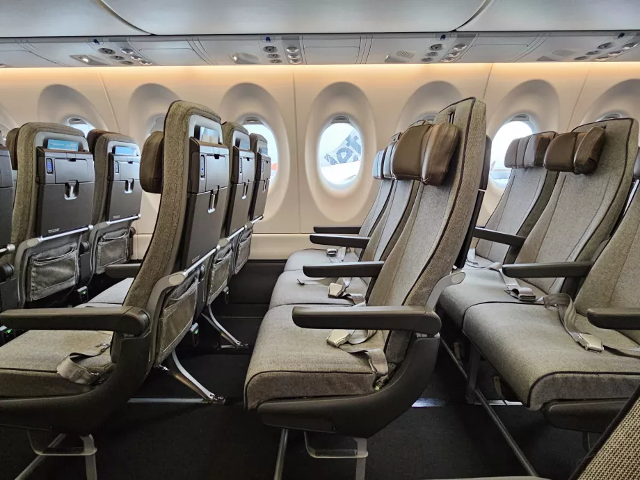 Sièges en classe économique, Airbus A220