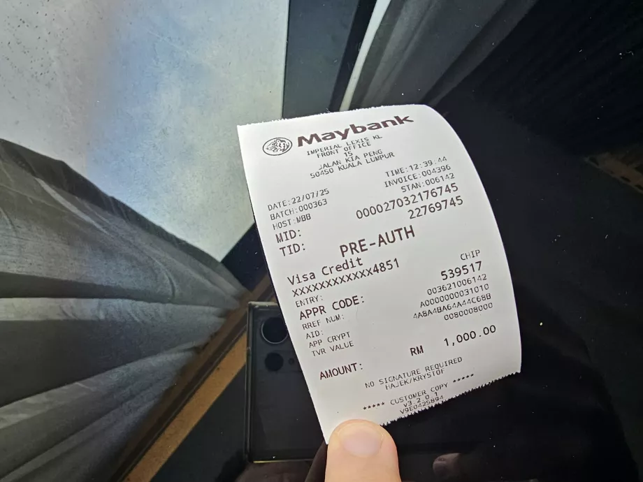 Paiement de l'acompte
