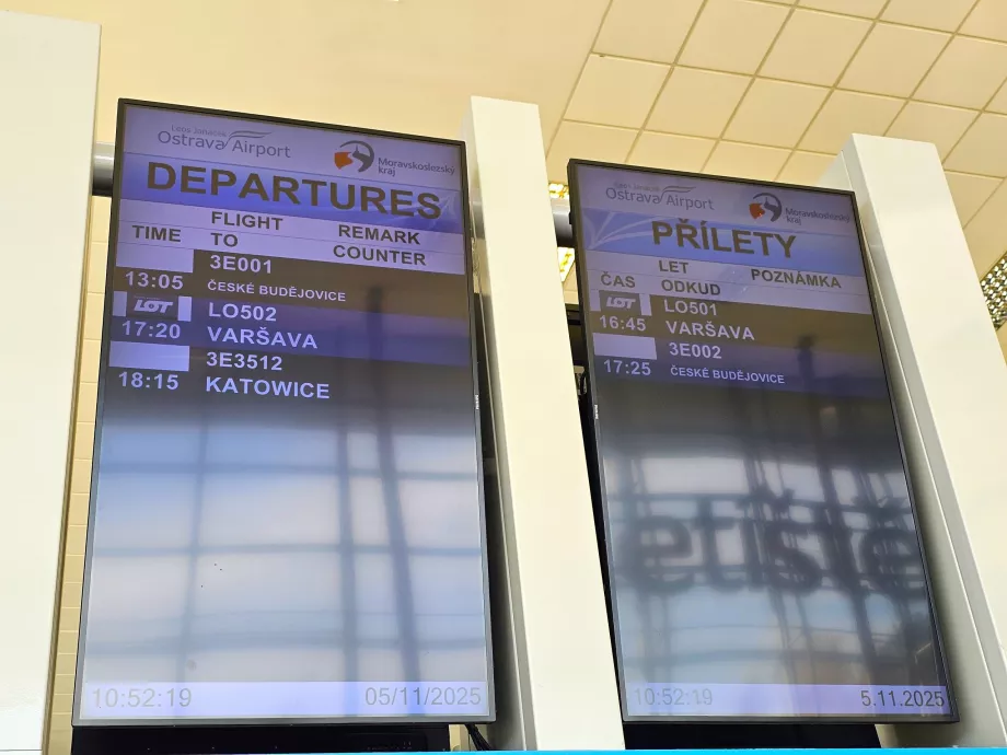 Départs et arrivées