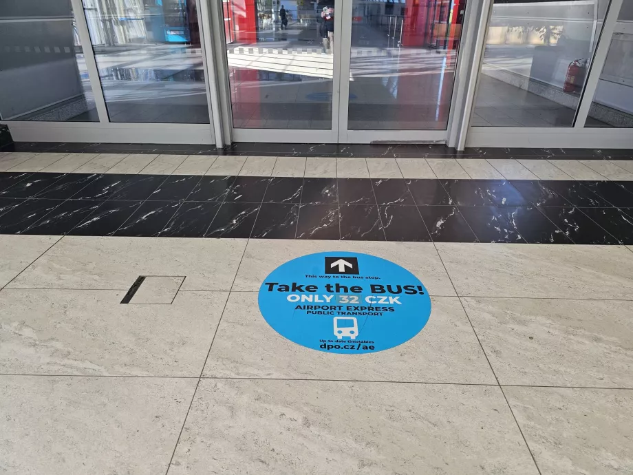 Direction de l'arrêt de bus