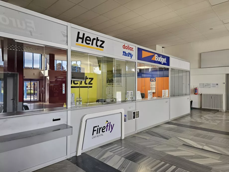 Comptoirs de location de voitures