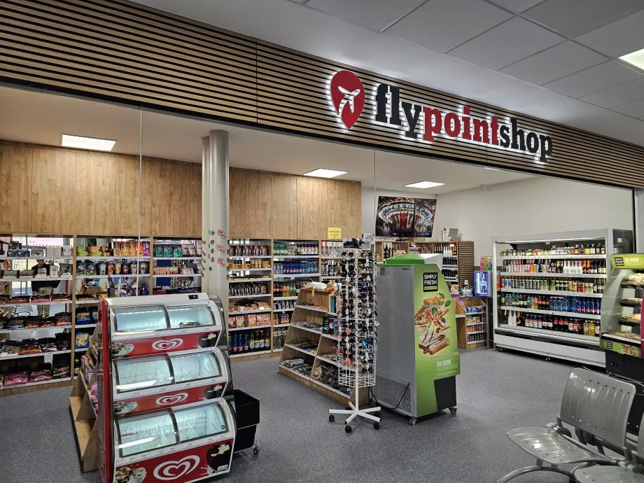 Magasins après le contrôle de sécurité