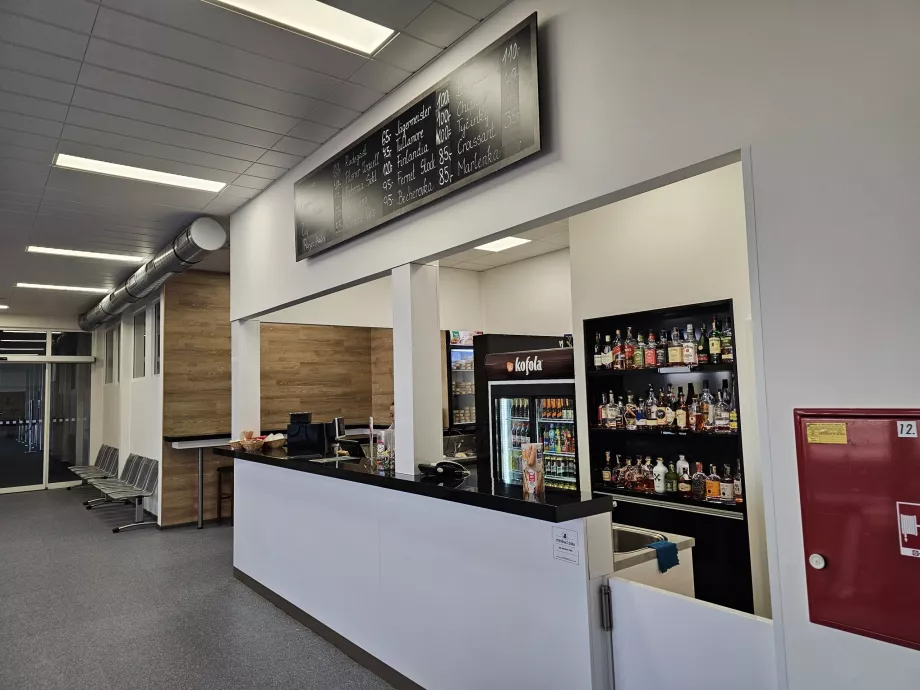 Bar après le contrôle de sécurité