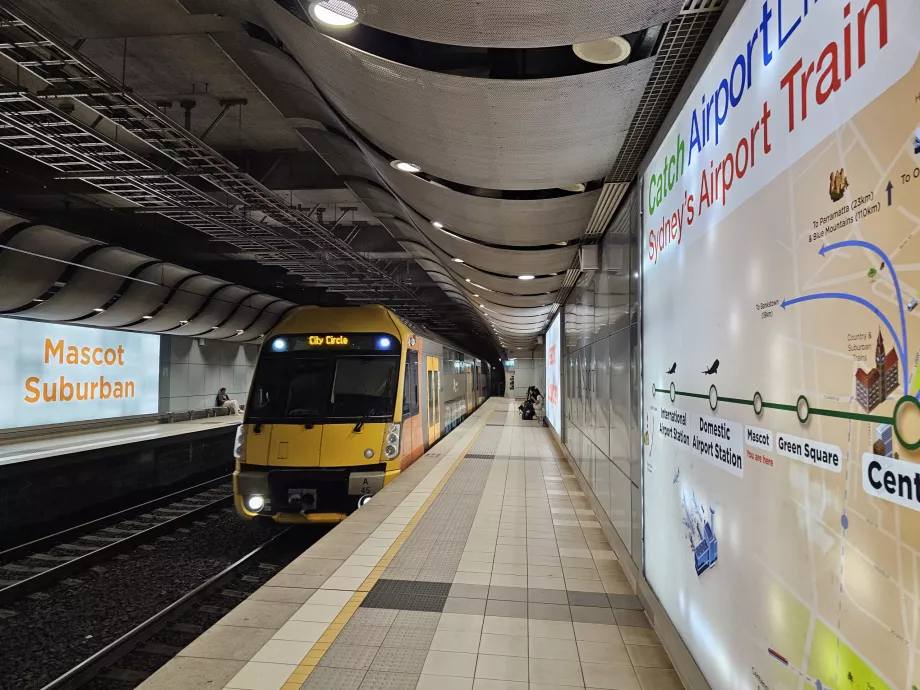 Train pour l'aéroport de Sydney