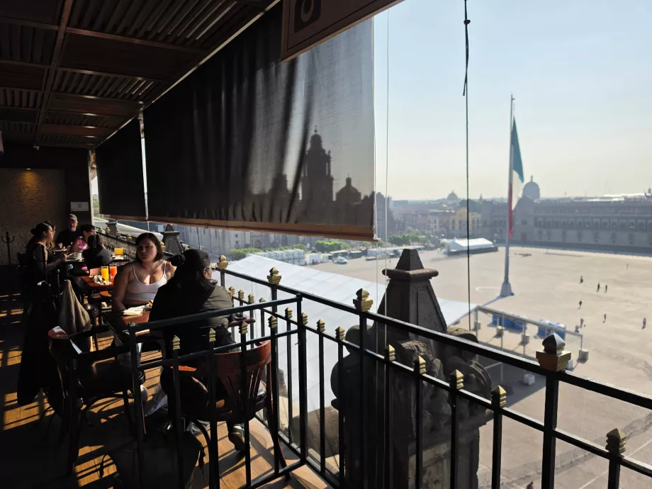 La vue depuis la salle de petit-déjeuner