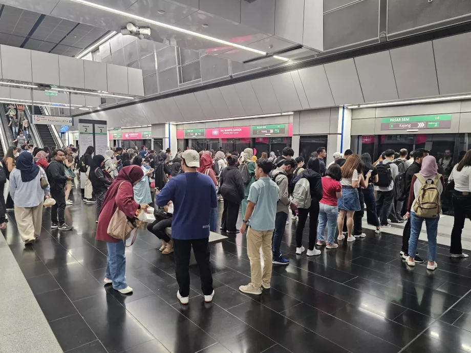 Le métro à l'heure de pointe