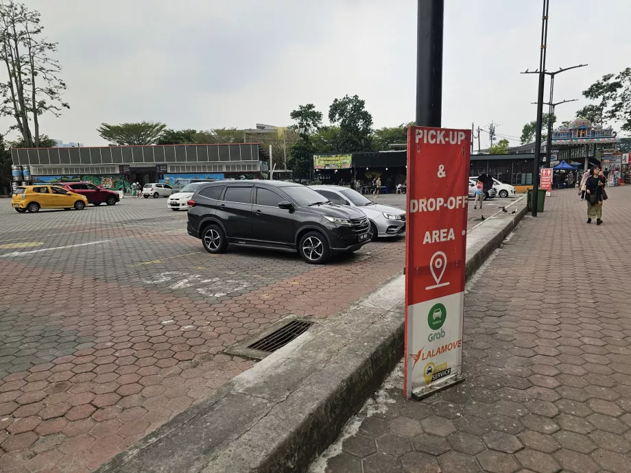 Point de ramassage de l'application Grab à Batu Caves