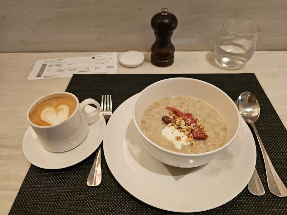 Porridge au restaurant