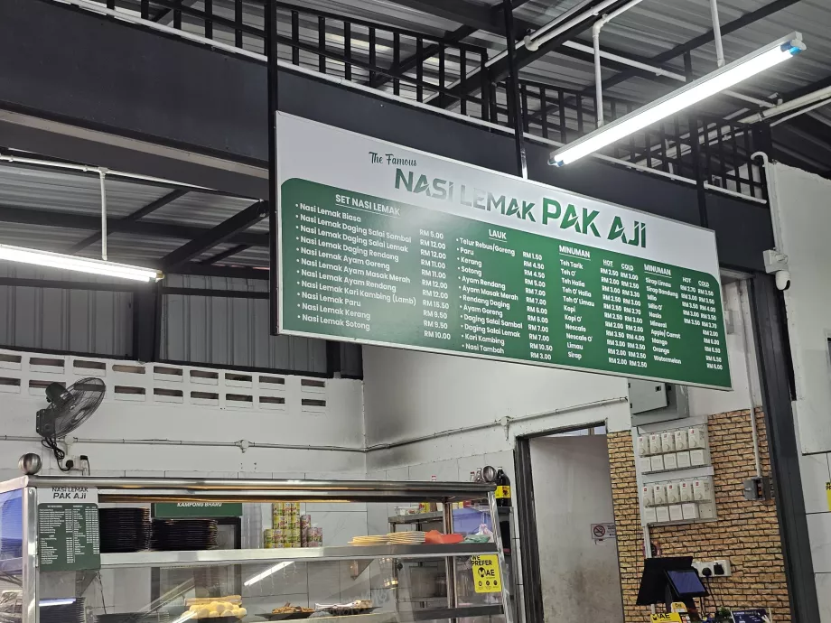 Exemples de prix à Kampung Bar