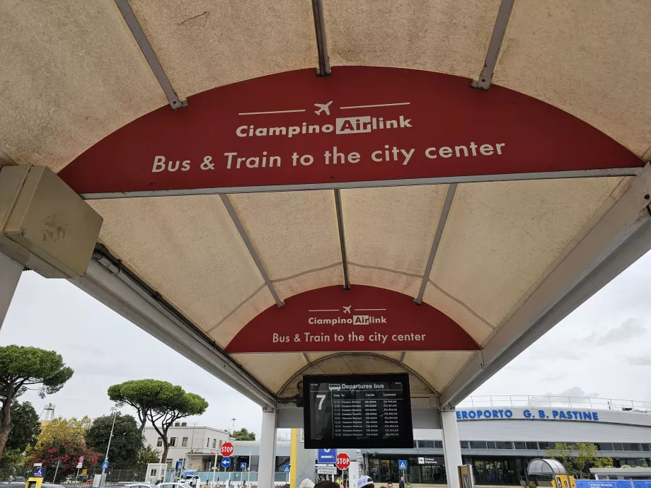 Arrêt de bus Ciampino AirLink