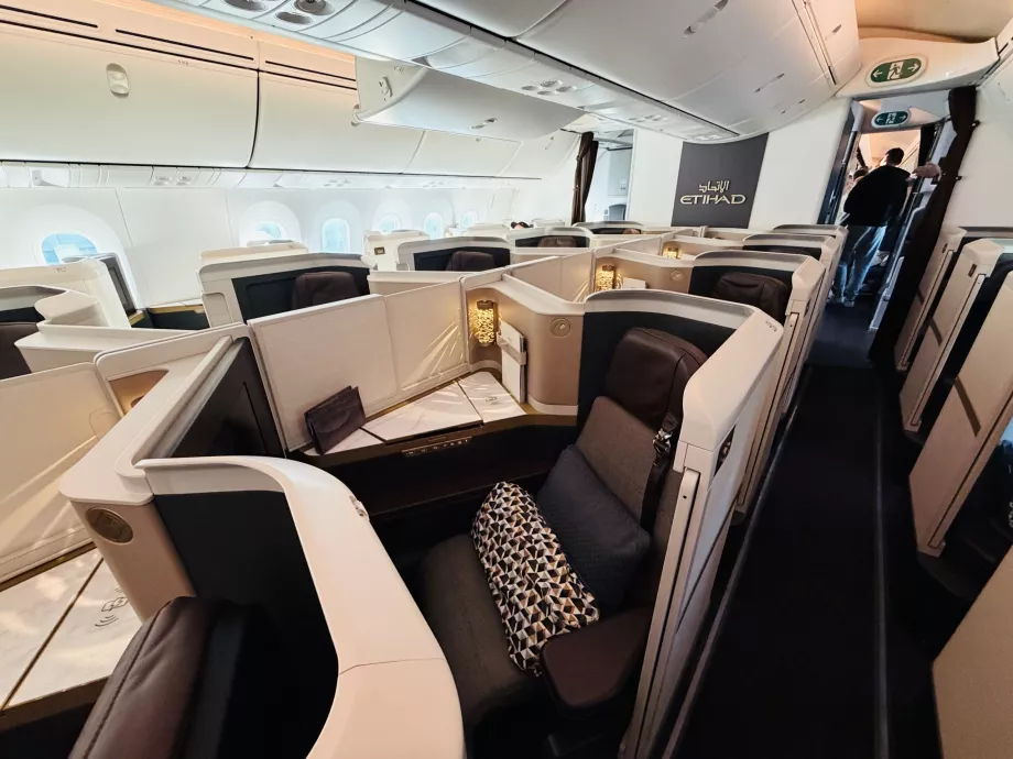 La nouvelle cabine de classe affaires B789 d'Etihad