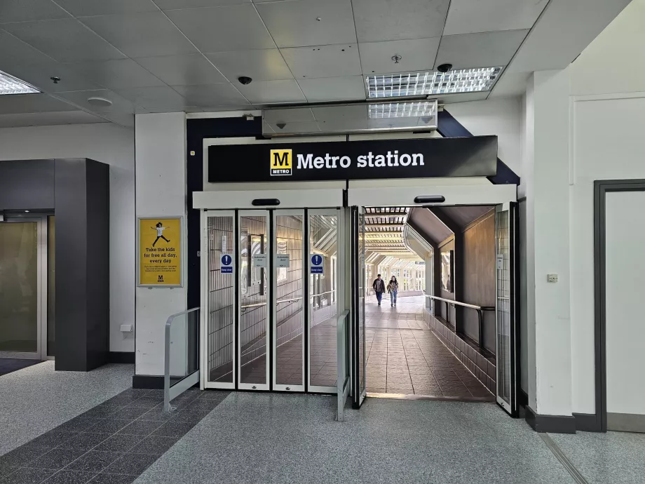 Entrée de la station de métro