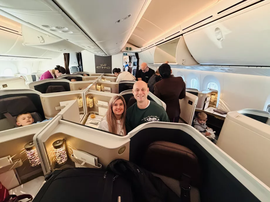 Ma petite famille prête pour le départ