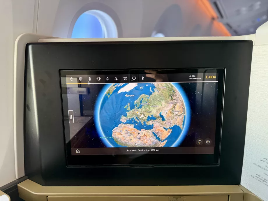 Trajectoire du vol EY156