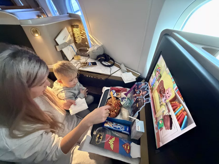 Les sièges sont suffisamment spacieux, même pour eux