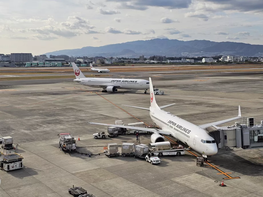 Terrasse panoramique sur la zone de l'aéroport