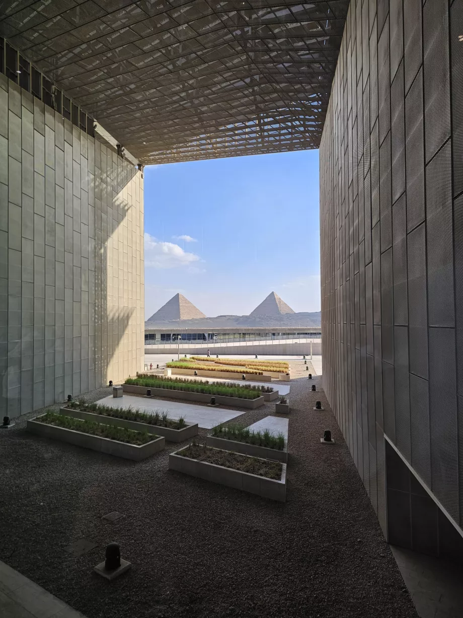 Vue des pyramides de Gizeh