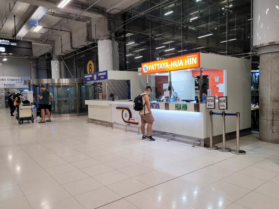 Guichets à Pattaya et Hua Hin
