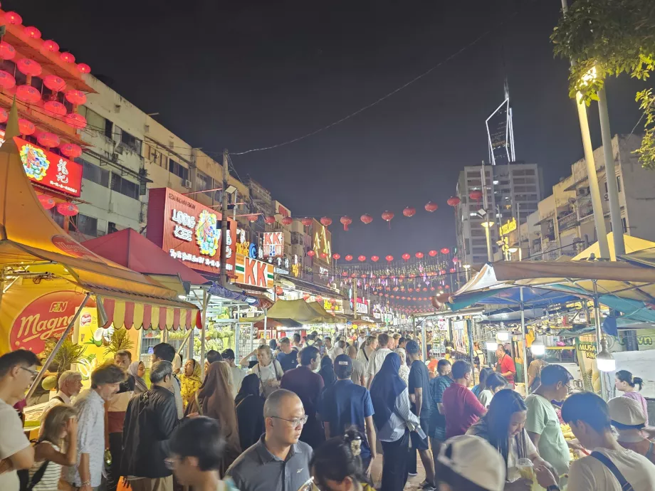 Nuit bondée Jalan Alor