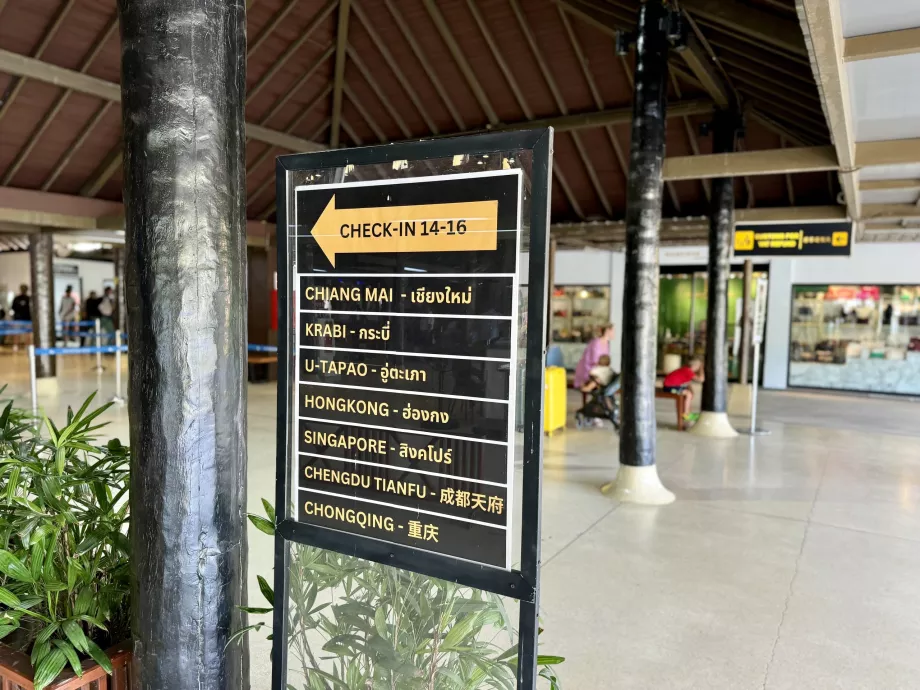 Destinations de départ