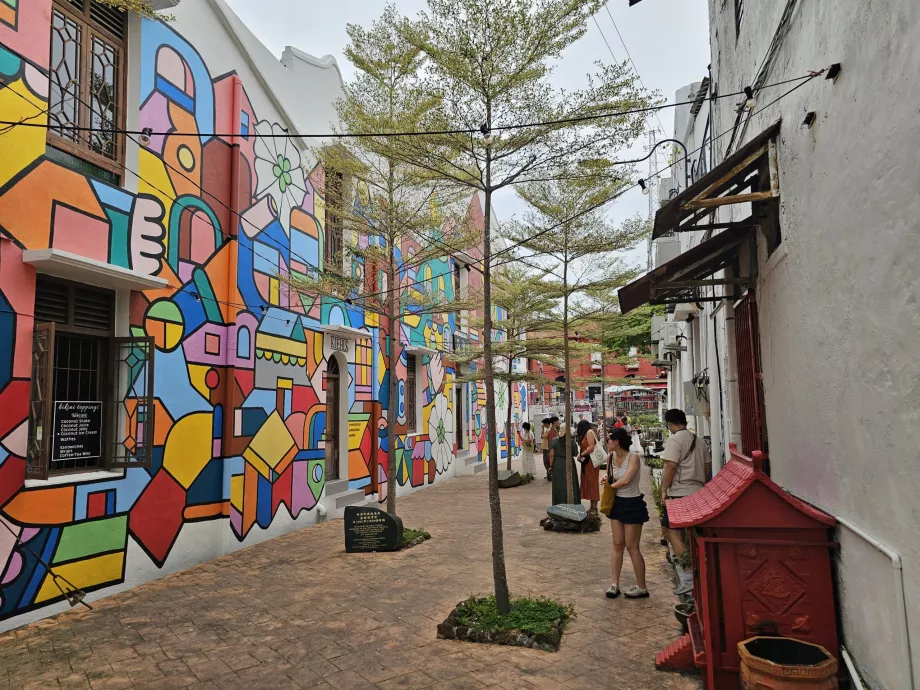 Murales près de Malacca River Walk