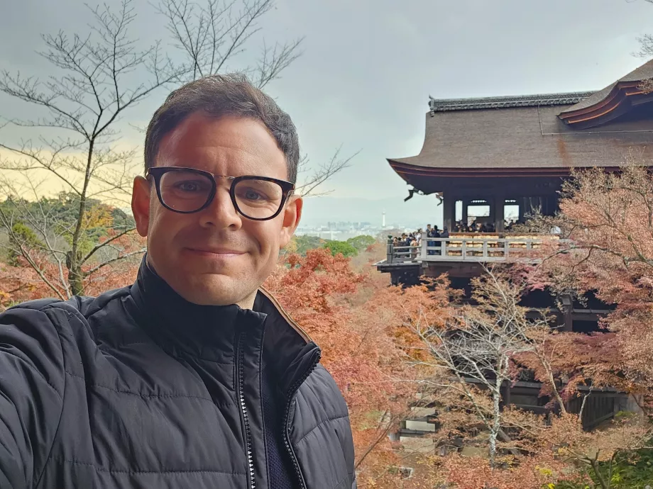 Moi au temple Kiyomizu-dera