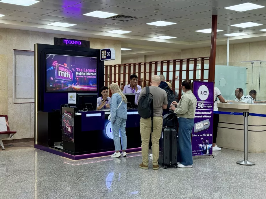 Boutique égyptienne de cartes SIM