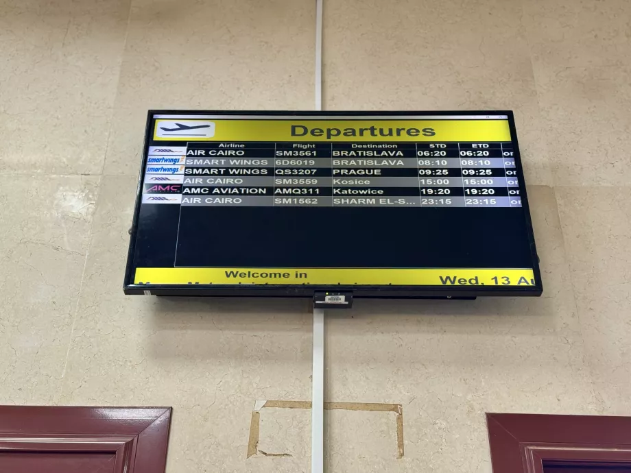 Départs de l'aéroport de Marsa Matruh MUH