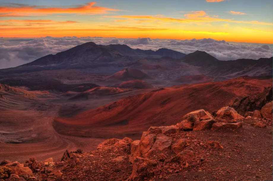 Couleurs du paysage au lever du soleil