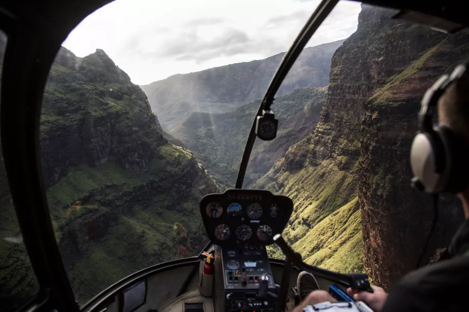 Vol touristique à l'intérieur de Molokai
