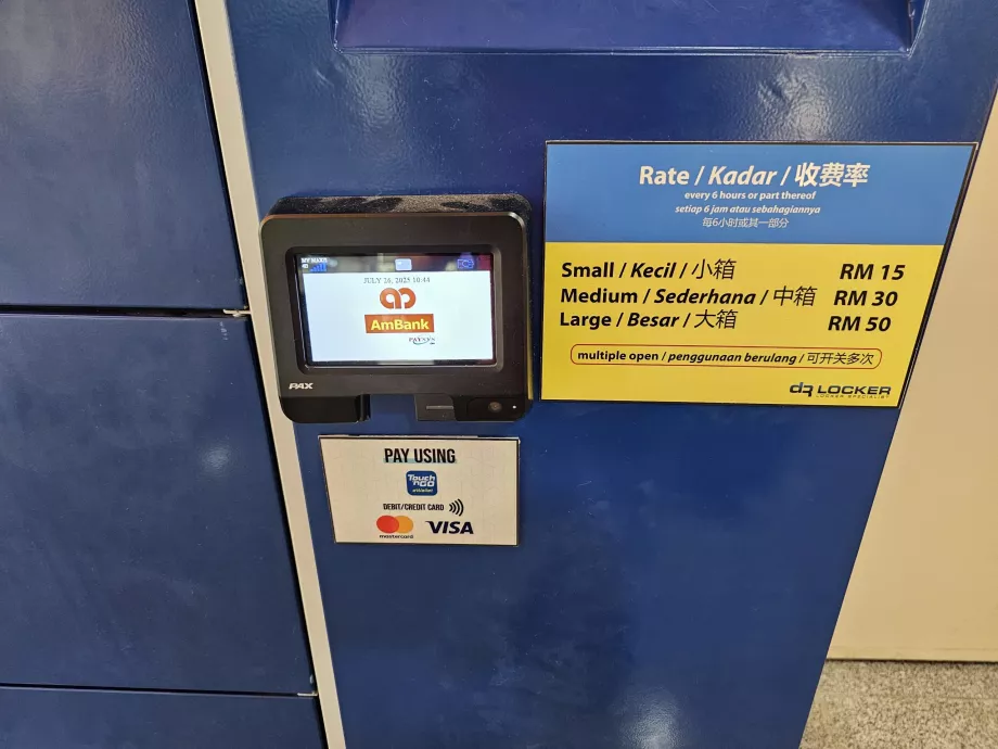 Prix de la consigne à bagages