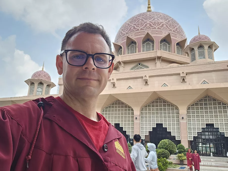 Moi dans la mosquée de Putra