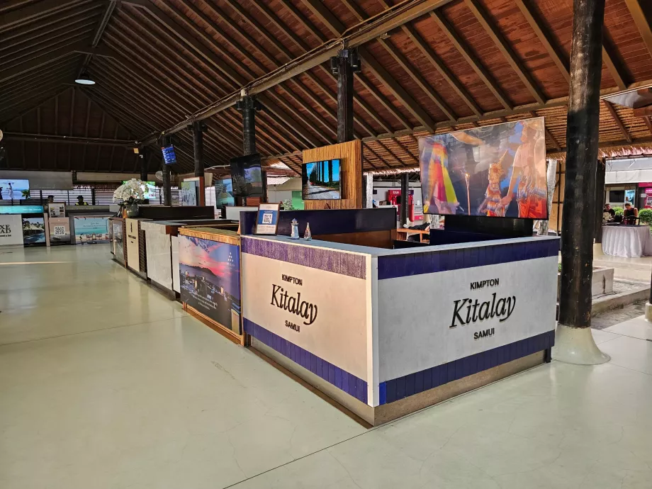 Comptoirs de transfert de l'hôtel