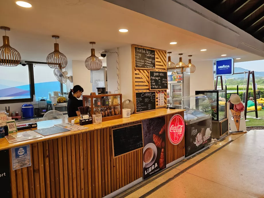 Cafés et restaurants, section internationale, zone de transit