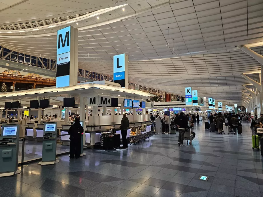 Terminal 3, comptoirs d'enregistrement