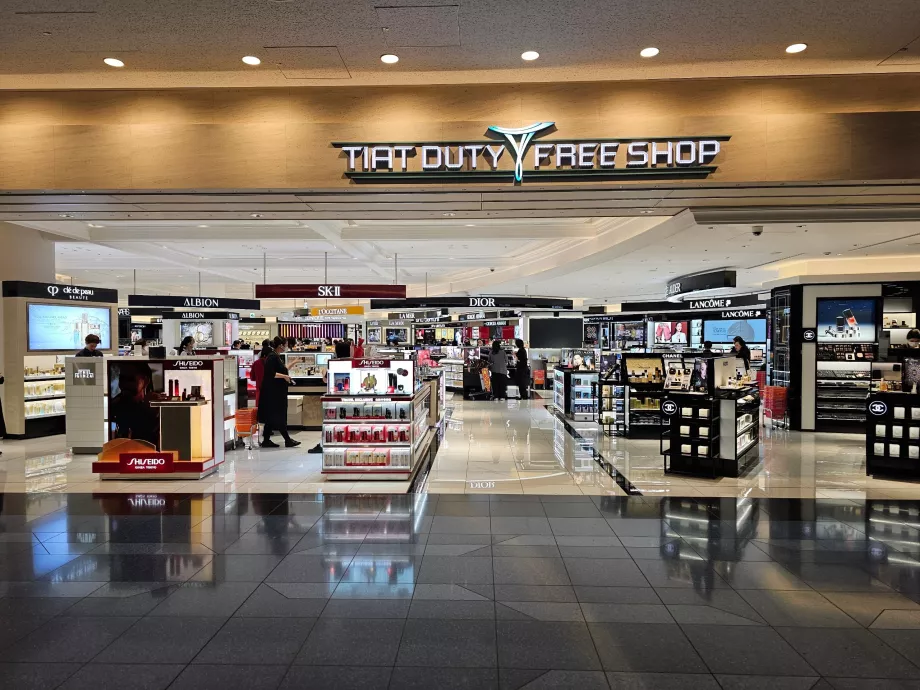 Boutiques dans la zone de transit du terminal 3