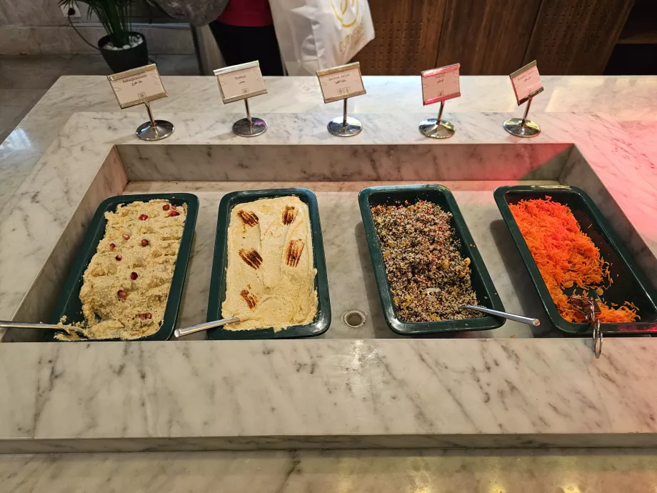 Pâtes à tartiner et salades