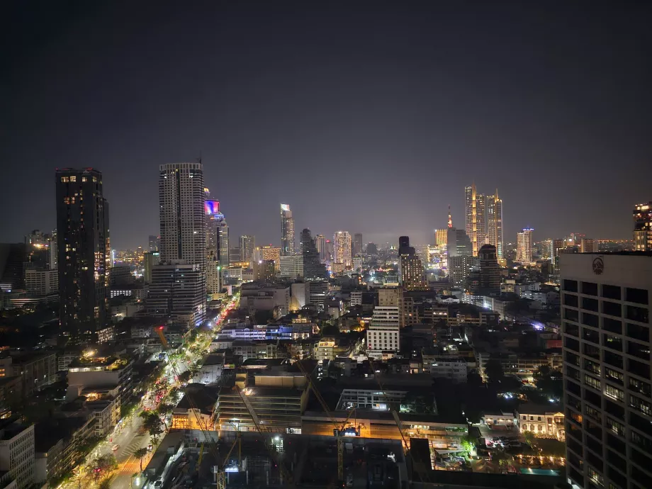 Vue nocturne de la chambre