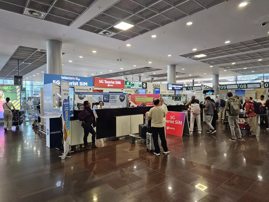 Magasins de cartes SIM et bureaux de change
